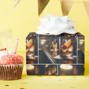 Papel De Presente Pub Old Fashiked Coctail