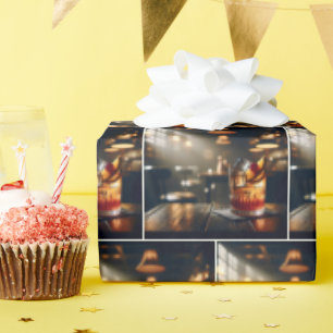 Papel De Presente Pub Old Fashiked Coctail