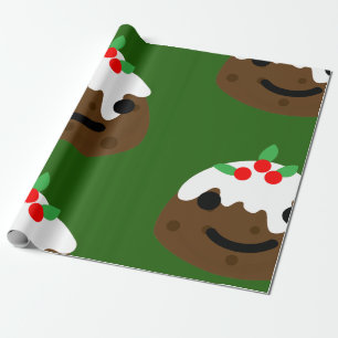 Papel De Presente pudim de natal emoji