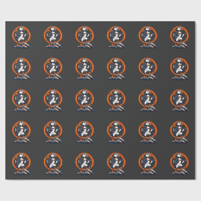 Papel De Presente Puffin Hiker – Trilhas Selvagens (Aberto)