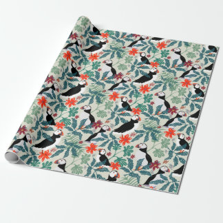 Papel De Presente Puffin Peren Beige Quente