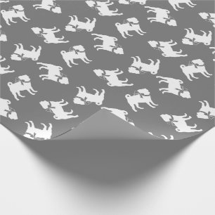 Papel De Presente Pug Dog Puppy Wraps Paper