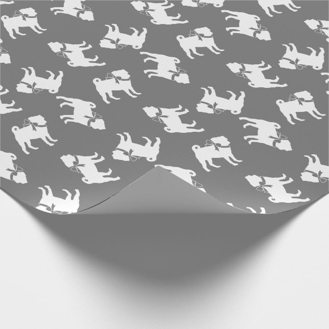 Papel De Presente Pug Dog Puppy Wraps Paper (Ponta)