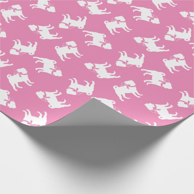 Papel De Presente Pug Dog Puppy Wraps Paper (Ponta)