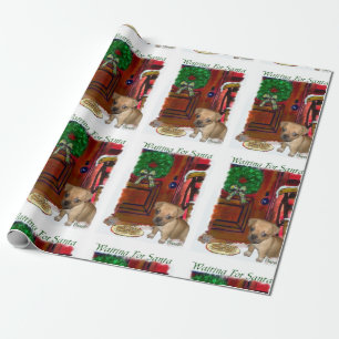 Papel De Presente Puggle que espera o Natal