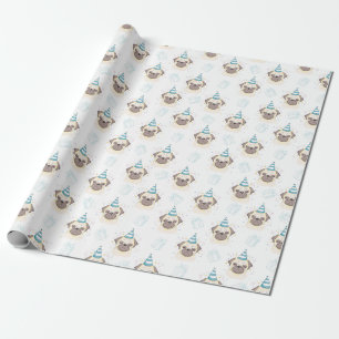 Papel De Presente Pugs Wraping Paper
