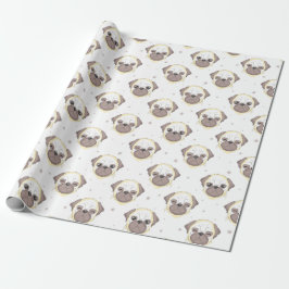 Papel De Presente Pugs Wraping Paper