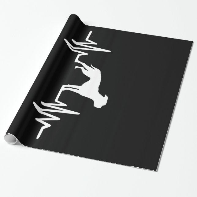 Papel De Presente Pulso de Bulldog Francês (Desenrolado)