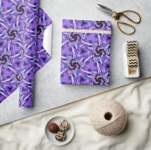 Papel De Presente Pulso Violeta