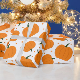 Papel De Presente Pumpkin de Ação de Graças