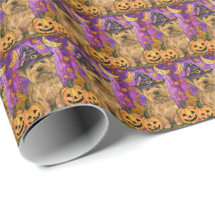 Papel De Presente Pumpkin De Bruxas de Bruxas de Halloween de Terrie