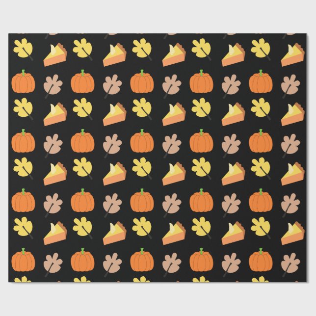 Papel De Presente Pumpkin de queda (Aberto)