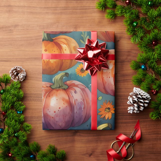 Papel De Presente Pumpkin Lovers (Presente de Natal)