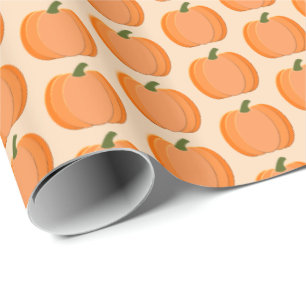 Papel De Presente Pumpkin Neutro De Gênero Laranja Cinto Padrão
