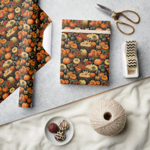 Papel De Presente Pumpkins e Mais, Autumn,
