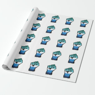 Papel De Presente Punho de Protesto Masculino gay