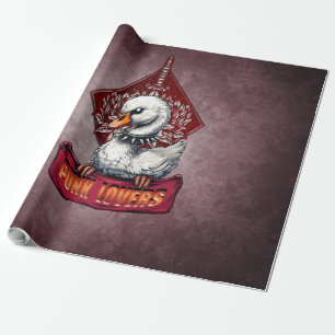 Papel De Presente Punk Swan: O rebelde preso.