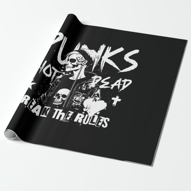Papel De Presente Punks não Morto (Desenrolado)