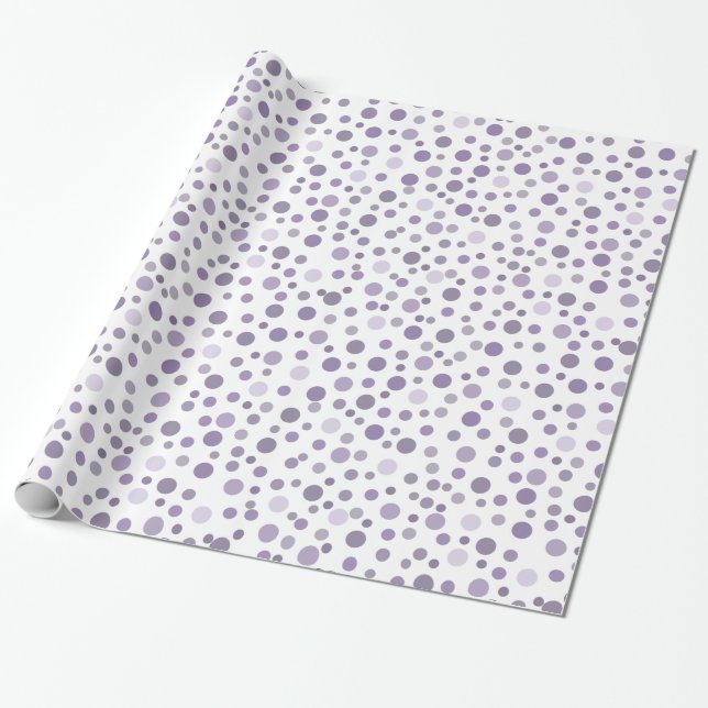 Papel De Presente Purple Confetti (Desenrolado)