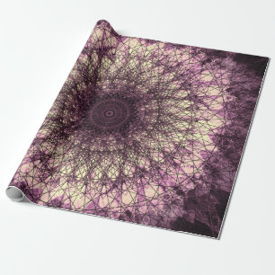 Papel De Presente Purple Mandala