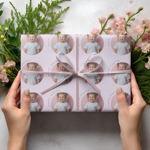 Papel De Presente Púrpura de Pastel de Felz pascoa Personalizado