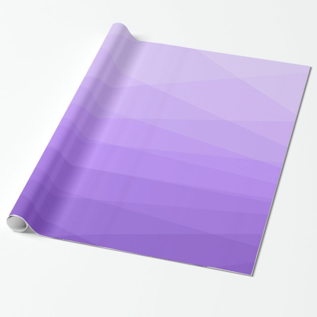Papel De Presente Púrpura E Poligonal De Lavanda (Desenrolado)