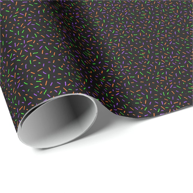 Papel De Presente Purpurina Assustadora (Ponta do rolo)