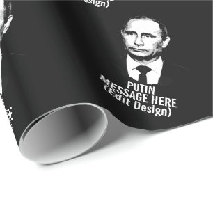 PAPEL DE PRESENTE PUTIN VLADIMIR PERSONALIZADO