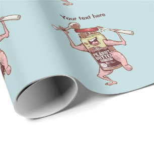 Papel De Presente Putter Monster