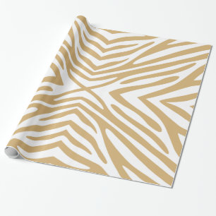 Papel De Presente Putty Neutral Zebra