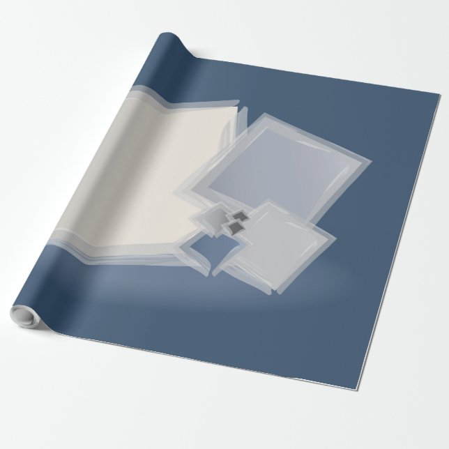 Papel De Presente Quadrados Fibonacci Rolling (Desenrolado)