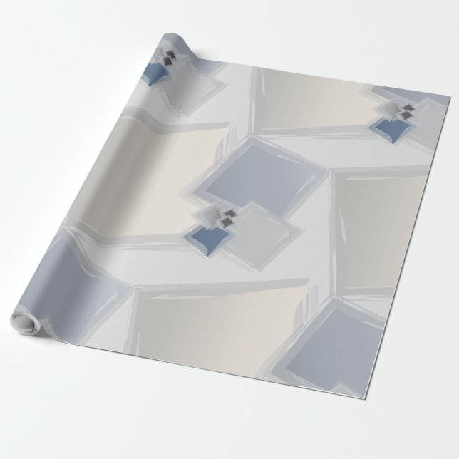 Papel De Presente Quadrados Fibonacci Rolling (Desenrolado)