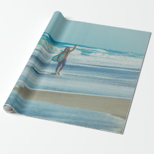 Papel De Presente Quadro de carregando na praia