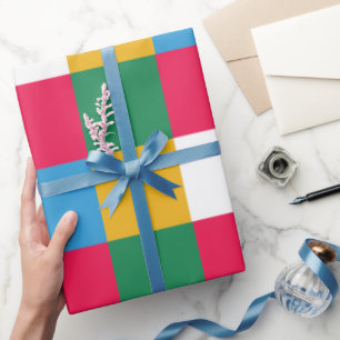 Papel De Presente Quadro de controlo festivo colorido