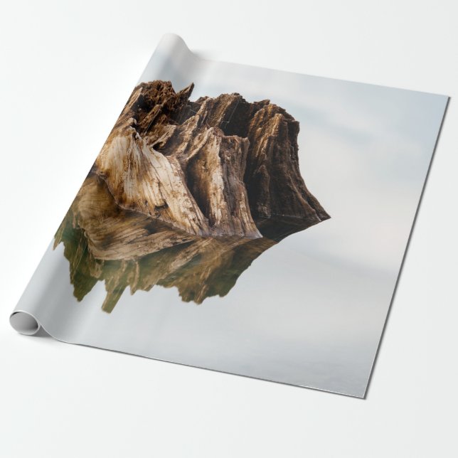 PAPEL DE PRESENTE QUADRO DE MADEIRA MARCADA (Desenrolado)