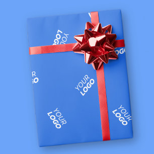 Papel De Presente Qualquer logotipo ou imagem carregada Padrão dis