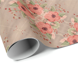 Papel De Presente Qualquer Quebra de Presente Flor Ocasião