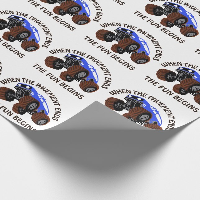 Papel De Presente Quando o pavimento termina (Ponta)