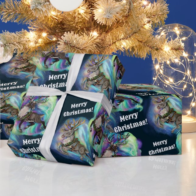 Papel De Presente Quando Reindeer Fly (Feriados)