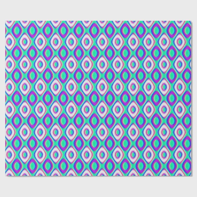 Papel De Presente Quantum Physics Geometric Pattern  (Aberto)