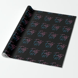Papel De Presente Quarenta AF II - Presente de Aniversário