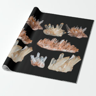 Papel De Presente Quartz crista gemstone rocha imagem geológica