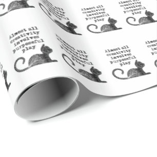 Papel De Presente Quase toda criatividade envolve uma brincadeira pr