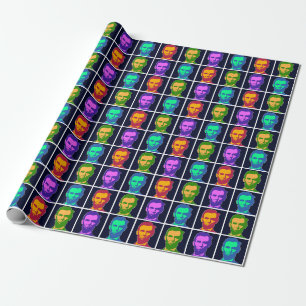 Papel De Presente Quatro Abraham Lincolns Pop Art