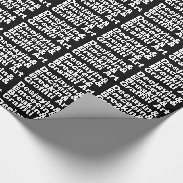 Papel De Presente Quatro Elementos de Hip Hop (Ponta)