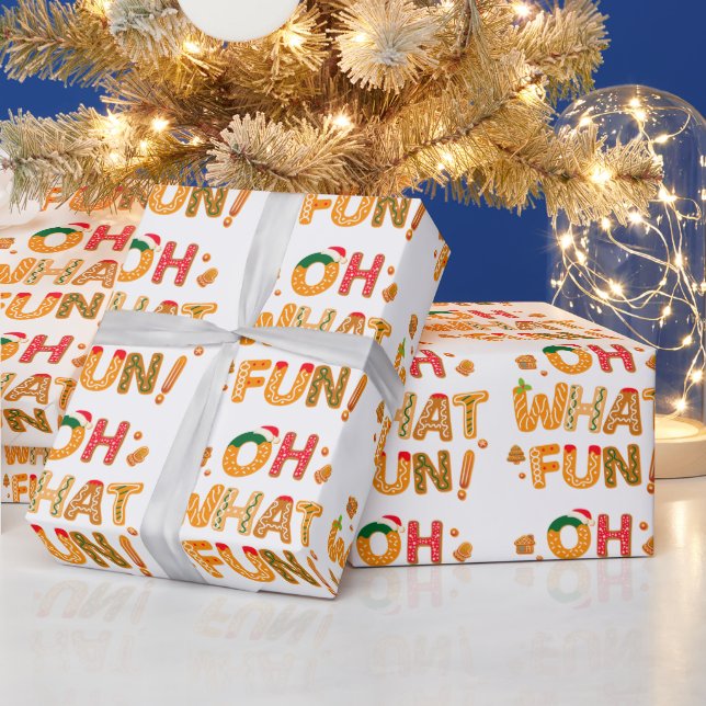 Papel De Presente Que Cookies Divertidos De Pão De Natal (Feriados)
