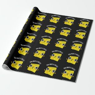 Papel De Presente Que tal um beijo engraçado de queijo Piadas BG esc