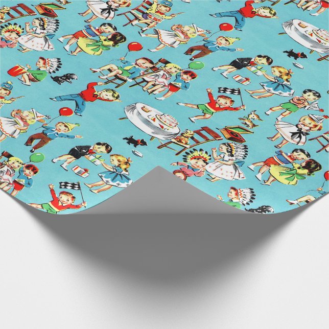 Papel De Presente Quebra-cabeça de aniversário de 1950 (Ponta)