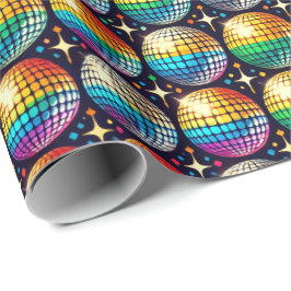 Papel De Presente Quebra da Bola de Disco do Orgulho Radiante