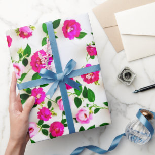 Papel De Presente Quebra da Floral